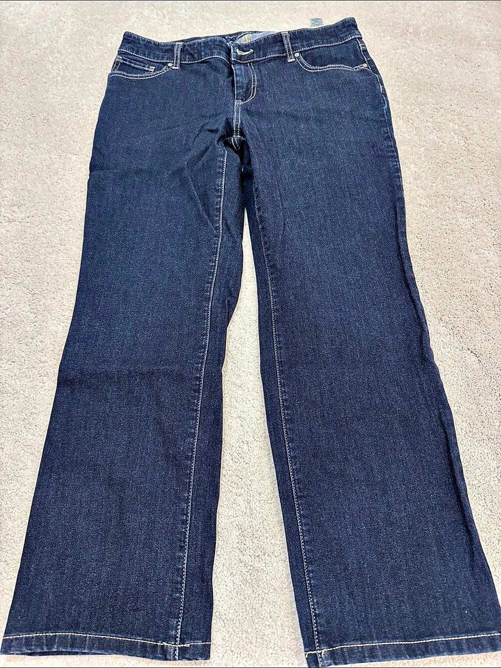 Chico's Straight Leg Jean 1.5S Jeans in Blue Size 1.5S